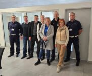 Návštěva delegace SKP Moravan Prostějov a IPA 223 Prostějov u policie ve městě Gostyň v Polsku